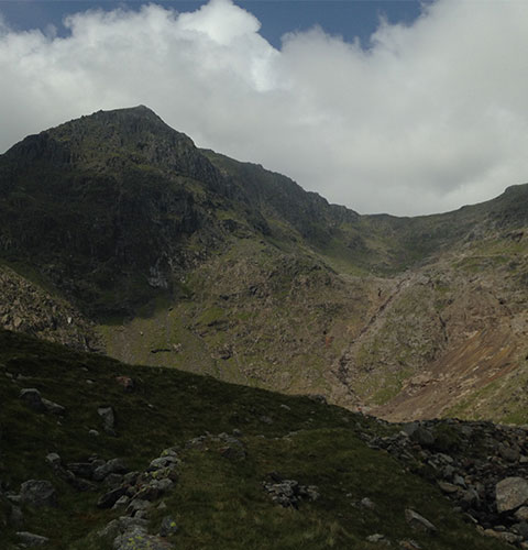 The inner face of the snowdon horseshoe