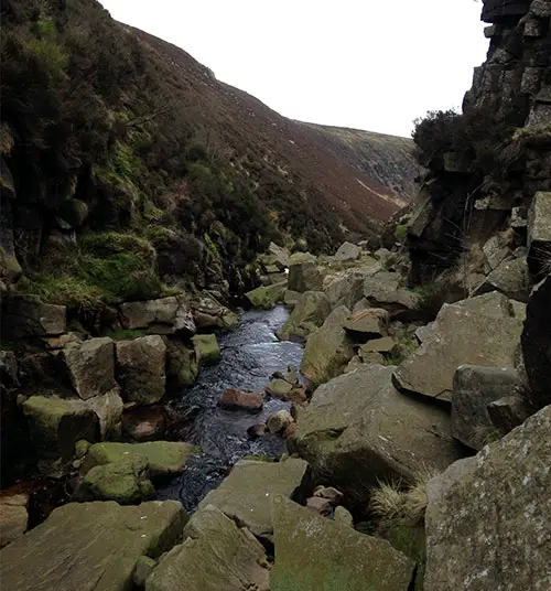 The top of toreside clough.