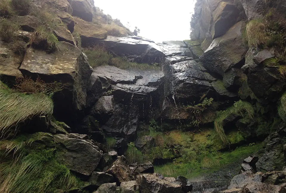 First pitch in Shining Clough