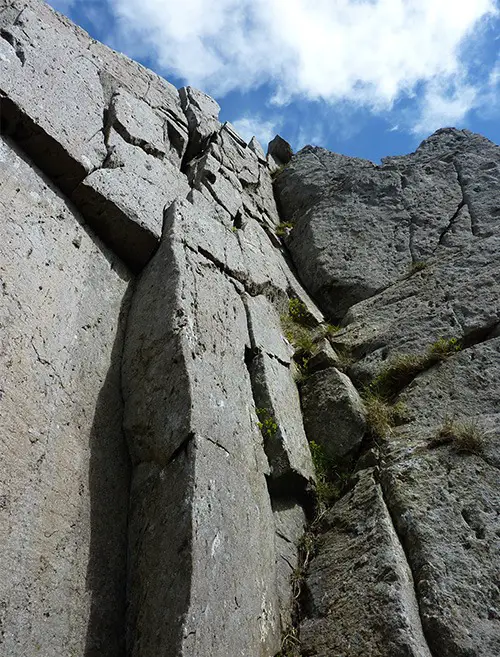 The crux corner on Dolman