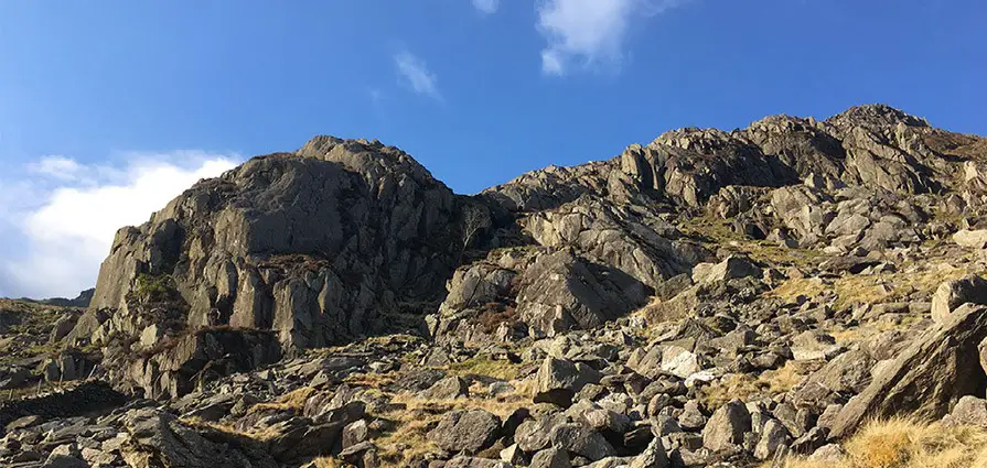 View of buttress and ridge