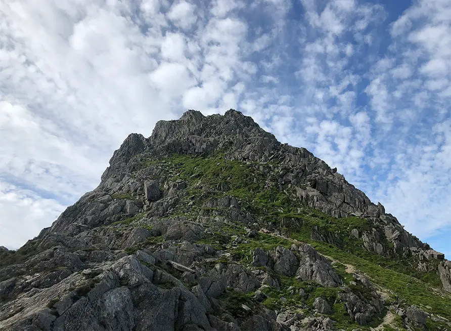 steep section of North Ridge