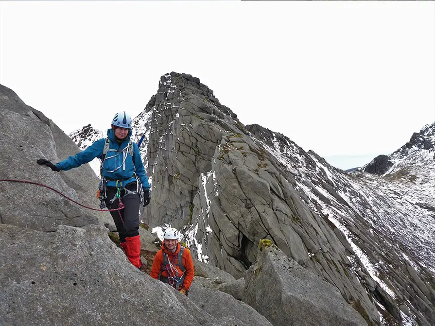 Scrambling on the A Chir Ridge