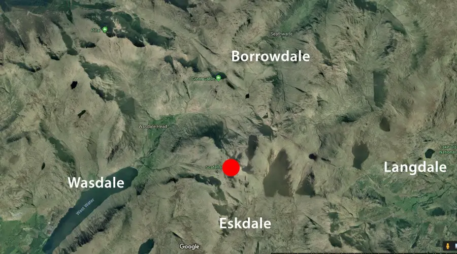 Valleys around Scafell Pike