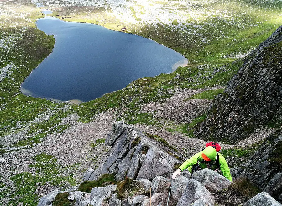 Climbing high on the Eagle Ridge