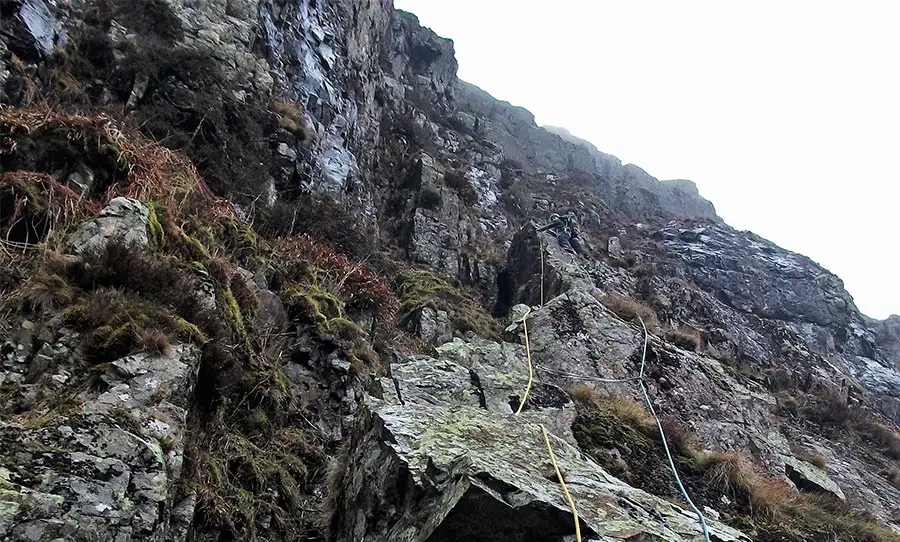 Crescent climb on Pavey Ark