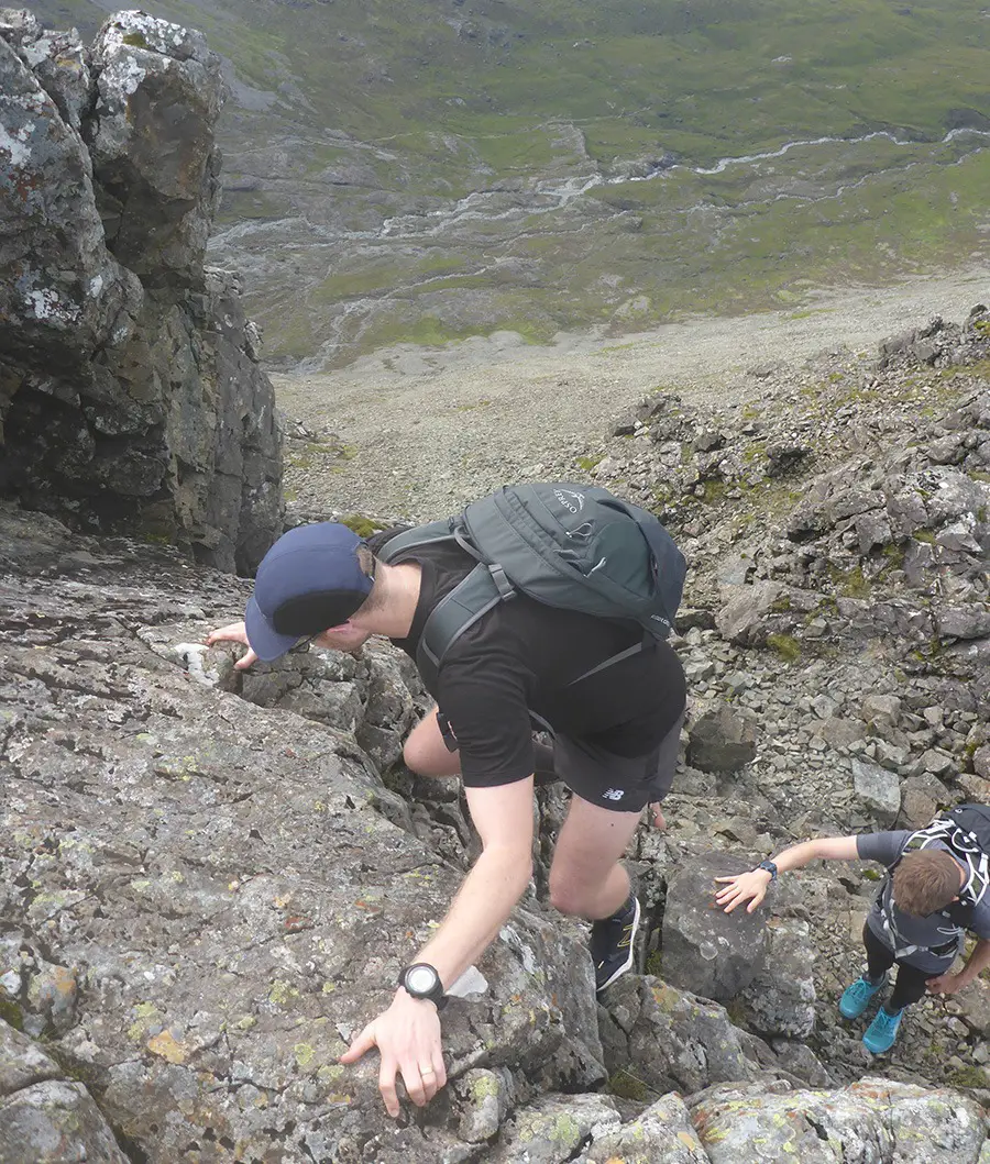 Sgurr na Banachaich via Sgurr nan Gobhar Ridge Scramble