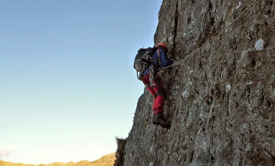 Climbing on Corvus Raven Crag