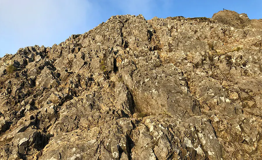 Upper scrambling on Crib Goch approach