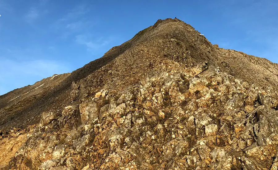 Nearing the summit of Crib Goch