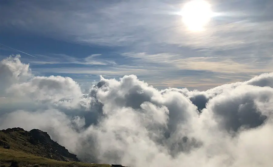 View from Crib y Ddysgl on Snowdon